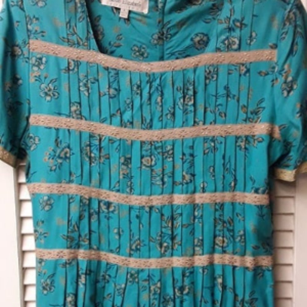 Vintage Light Baby Blue Long Boho Sarah Elizabeth - Picture 6 of 10